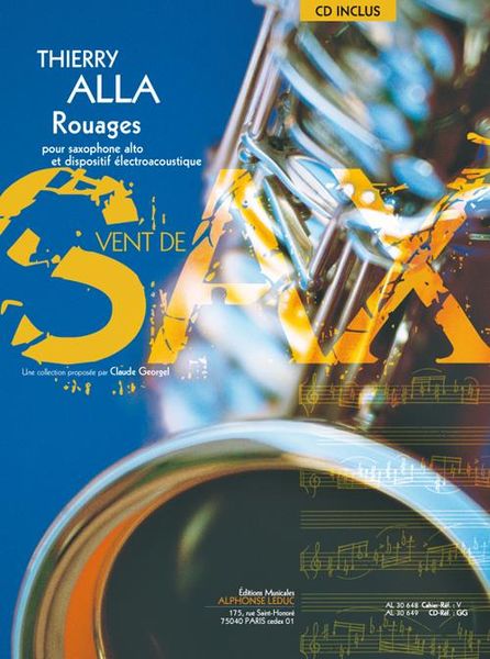 Rouages : Pour Saxophone Alto Et Dispositif Electroacoustique (2011).
