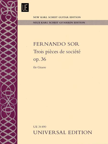 Trois Pièces De Société, Op. 36 : Für Gitarre.