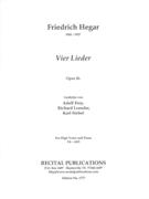 Vier Lieder, Op. 26 : For High Voice and Piano.