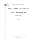 Bergamasques : For Solo Violin (2013).