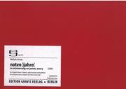 Noten)Jahre( - In Errinerung An James Avery : Für 4 Spieler (2009).