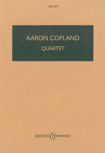 Quartet : For Piano and Strings.