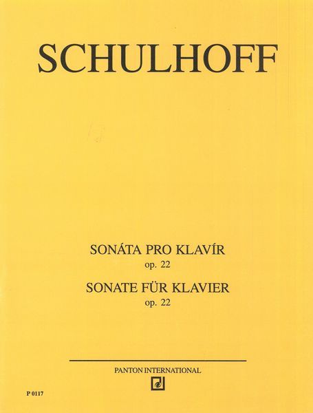 Sonata, Op. 22 : For Piano.