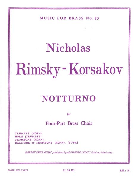Notturno : For 4-Part Brass Choir.