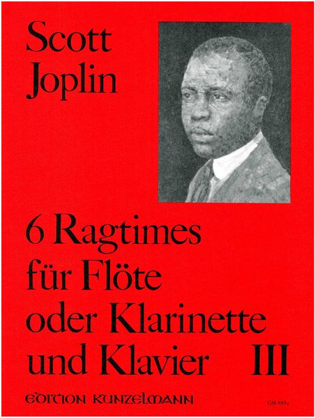 6 Ragtimes, Vol. 3 : For Flute (Or Clarinet) and Piano.