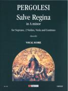 Salve Regina In A Minor : For Soprano, 2 Violins, Viola and Continuo / Ed. Giovanni Borrelli.