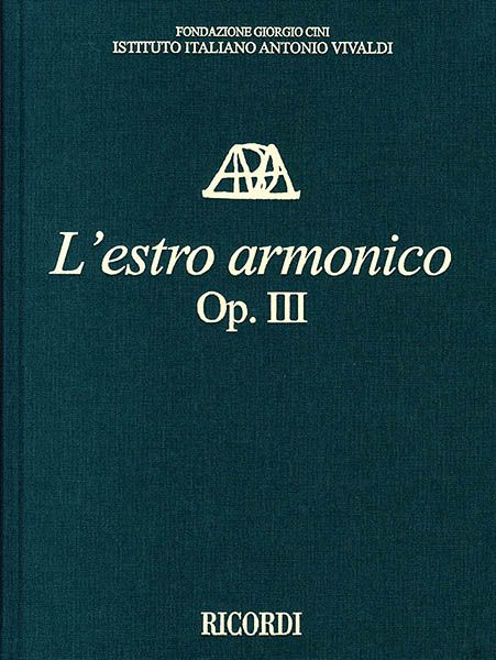 Estro Armonico, Op. III / edited by Michael Talbot.