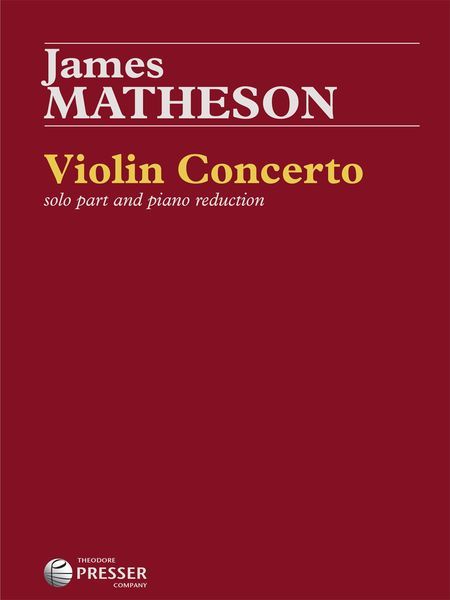 Violin Concerto (2011) - reduction For Violin and Piano.