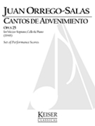 Cantos De Advenimiento, Op. 25 : For Mezzo-Soprano Solo, Cello, and Piano (1948).