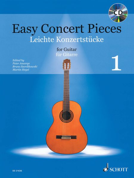 Easy Concert Pieces, Vol. 1 : For Guitar / Ed. Peter Ansorge, Bruno Szordikowski and Martin Hegel.