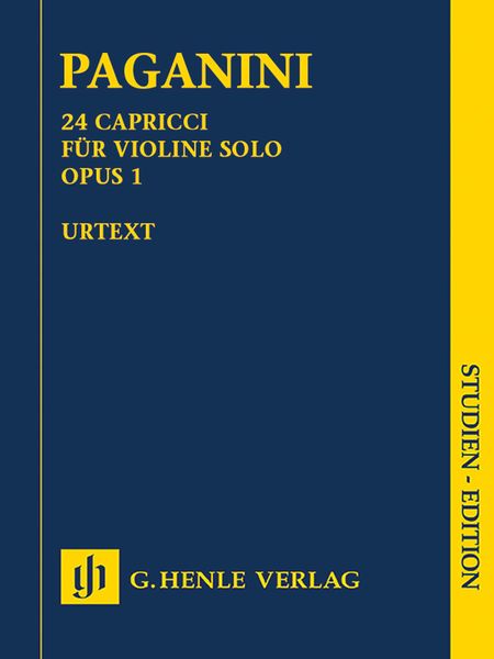 24 Capricci, Op. 1 : Für Violine Solo / edited by Ernst Herttrich.