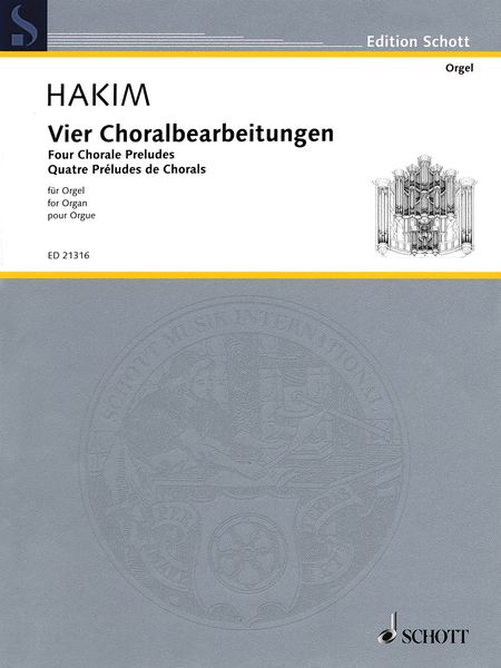 Vier Choralbearbeitungen : Für Orgel (2011).