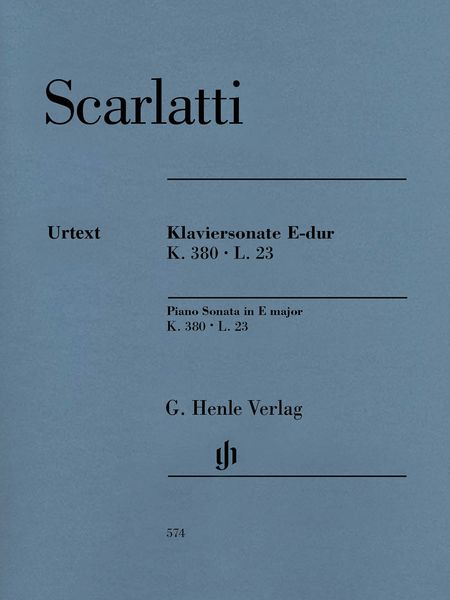 Klaviersonate E-Dur, K. 380, L. 23 / edited by Bengt Johnsson.