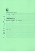 Sotto Voce : For Viola, Double Bass and 2 Guitars.