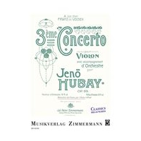 3eme Concerto, Op. 99 : Pour Violon Avec Accompagnement d'Orchestre - Piano reduction.