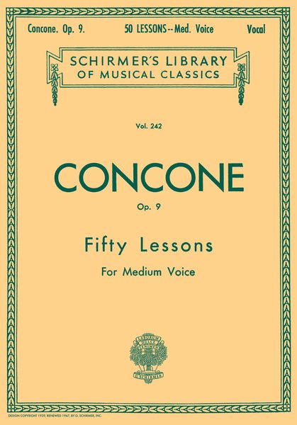 50 Lessons, Op. 9 : For Medium Voice.