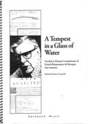 Tempest In A Glass of Water : Gordon Kinney's Translations of French Ren. & Baroque Viol Treatises.