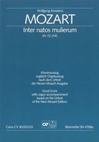 Inter Natos Mulierum, K. 72 : For SATB and Orchestra.