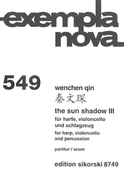 Sun Shadow III : For Harp, Violoncello and Percussion (2000).