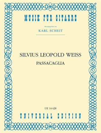 Passacaglia In D Major : For Guitar / arranged by Karl Scheit.