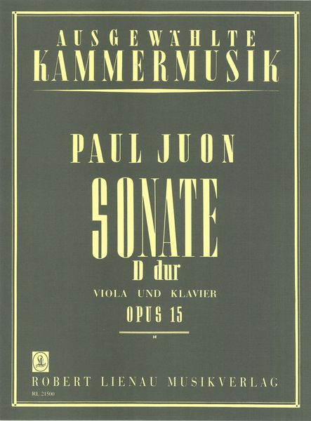 Sonate D-Dur, Op. 15 : Für Viola und Klavier.