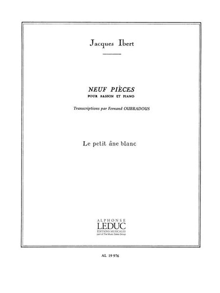 Le Petit Ane Blanc : Pour Basson Et Piano.