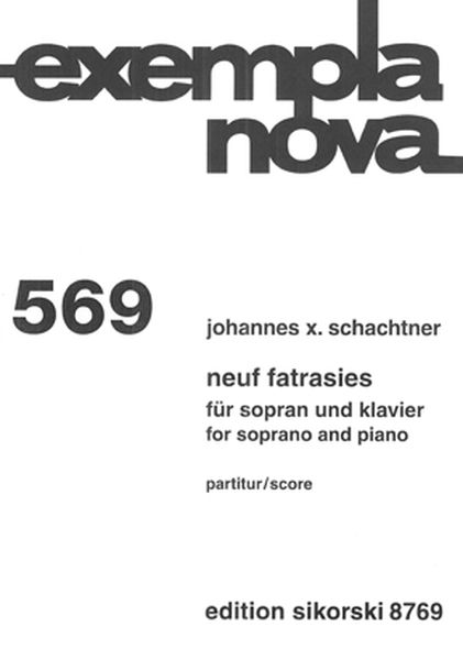 Neuf Fatrasies : For Soprano and Piano (2011/2012).