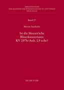 Ist Die Sogenannte Mozartsche Bläserkonzertante Kv 297b/Anh. I, 9 Echt?