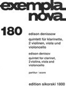 Quintet For Clarinet, Two Violins, Viola and Violoncello.