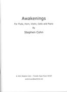 Awakenings : For Flute, Horn, Violin, Cello and Piano.