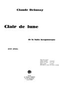 Clair De Lune : For Piano, 4 Hands.