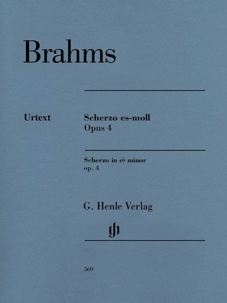 Scherzo Es-Moll, Op. 4 : For Piano Solo / edited by Katrin Eich.
