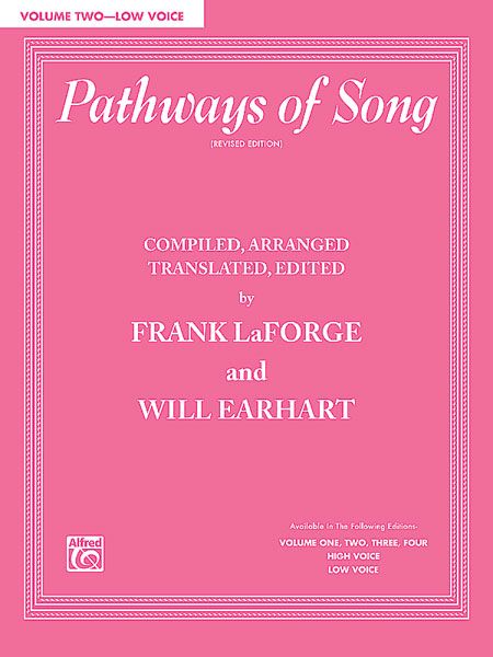 Pathways Of Song, Vol. 2 : Low Voice.