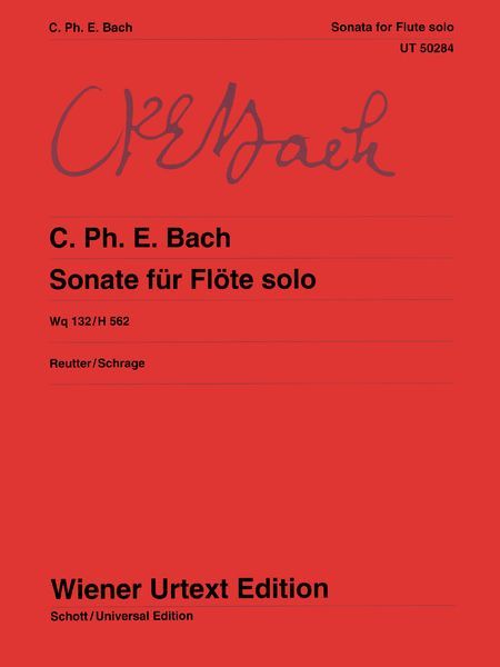 Sonata, Wq 132/H 562 : Für Flöte Solo / edited by Jochen Reutter.