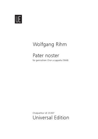 Pater Noster : Für Gemischten Chor A Cappella (1968).