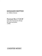 Portrait No. 2 - E. B. B. = From Two Portaits For Strings : For Viola & Piano / arr. Martin Outram.