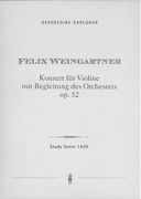 Konzert, Op. 52 : Für Violine und Orchester.