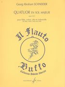 Quatuor En Sol Majeur, Op. 52/3 : Pour Flute, Violon, Alto Et Violoncelle / Ed. Andras Adorjan.