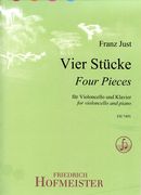 Vier Stücke : Für Violoncello und Klavier.