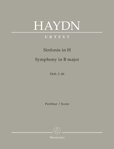 Symphony In B Major, Hob. I:46 / Ed. by C.-G. Stellan Mörner.