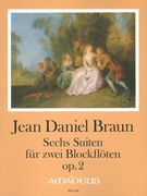 Sechs Suiten, Op. 2 : Für Zwei Blockflöten (Flöten), Oboen, Violinen / Ed. Yvonne Morgan.