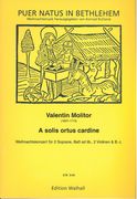A Solis Ortus Cardine : Weihnachtskonzert Für 2 Soprane, Bass Ad Lib., 2 Violinen und B.C.