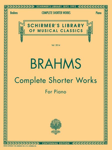 Complete Shorter Works For Piano.