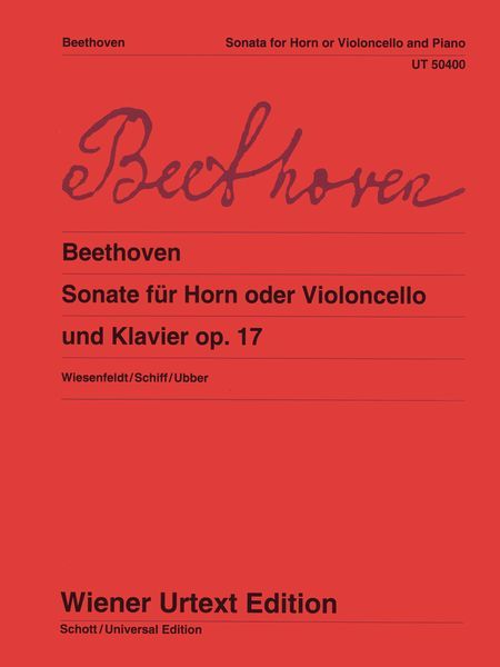 Sonate, Op. 17 : Für Horn Oder Violoncello und Klavier / Ed. Christiane Wiesenfeldt.