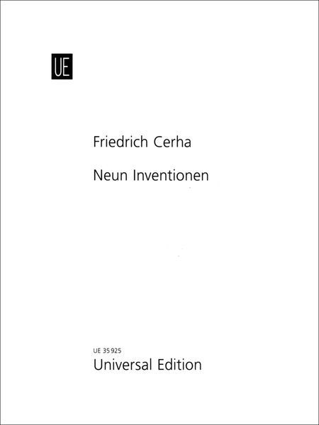 Neun Inventionen : Für Orgel (2011).