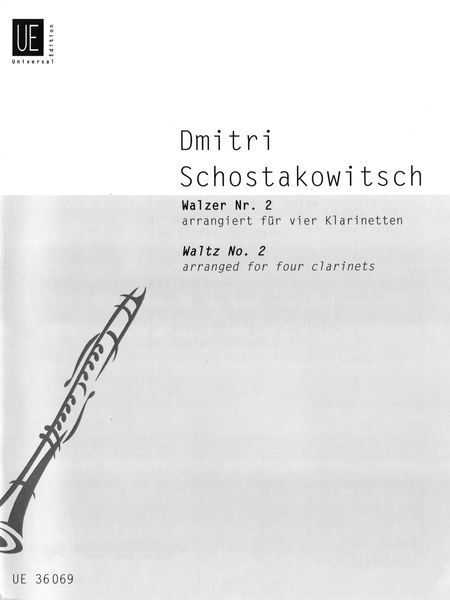 Walzer Nr. 2, Aus Suite Für Varieté-Orchester : For Four Clarinets / arr. Stefan Potzmann.