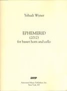 Ephemerid : For Basset Horn and Cello (2012).