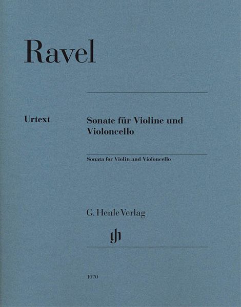 Sonate : Für Violine und Violoncello / edited by Ulrich Krämer.