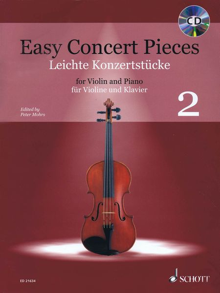 Easy Concert Pieces, Vol. 2 : For Violin and Piano / edited by Peter Mohrs.