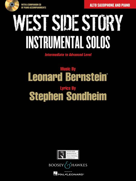 West Side Story - Instrumental Solos : For Alto Saxophone and Piano / arranged by Joshua Parman.